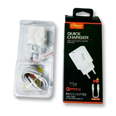 Picture of Imam S110 20W PD Fast Charger with Type-C Cable - White