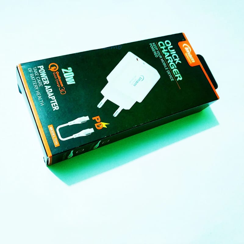 Picture of Imam S110 20W PD Fast Charger with Type-C Cable - White