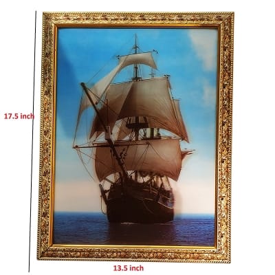 Picture of TechLimb 5D Ship on Ocean Scenic Wallpaper 334499 - Blue