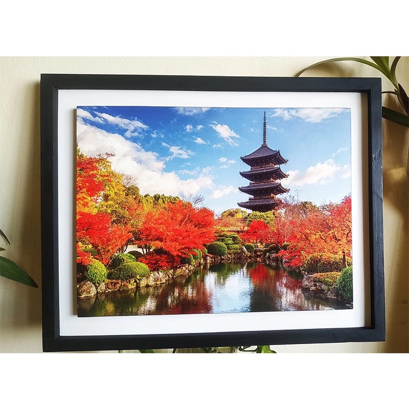 Picture of TechLimb 3D Hand-Painted Ship & Nature Wooden Wall Art 10x14 Inch