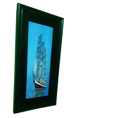 Picture of Ocean Serenity Sailboat Wall Art for Home & Office - Yellow