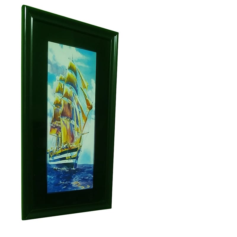 Picture of Ocean Serenity Sailboat Wall Art for Home & Office - Yellow
