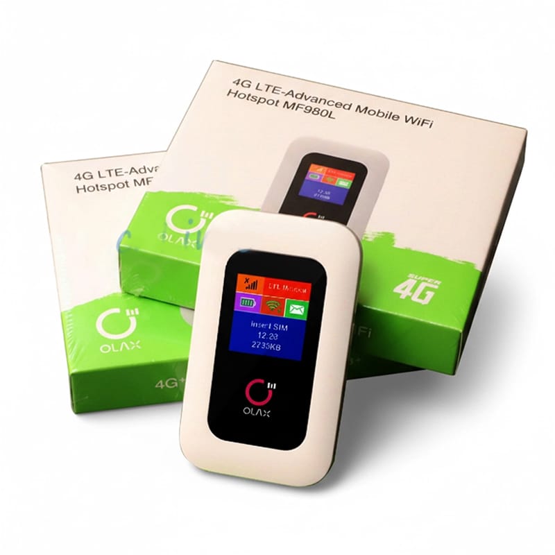 Picture of OLAX MF980L 4G LTE Pocket Router 150Mbps 2100mAh - White