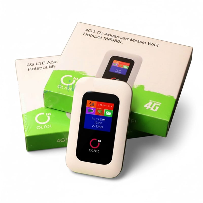 Picture of OLAX MF980L 4G LTE Pocket Router 150Mbps 2100mAh - White