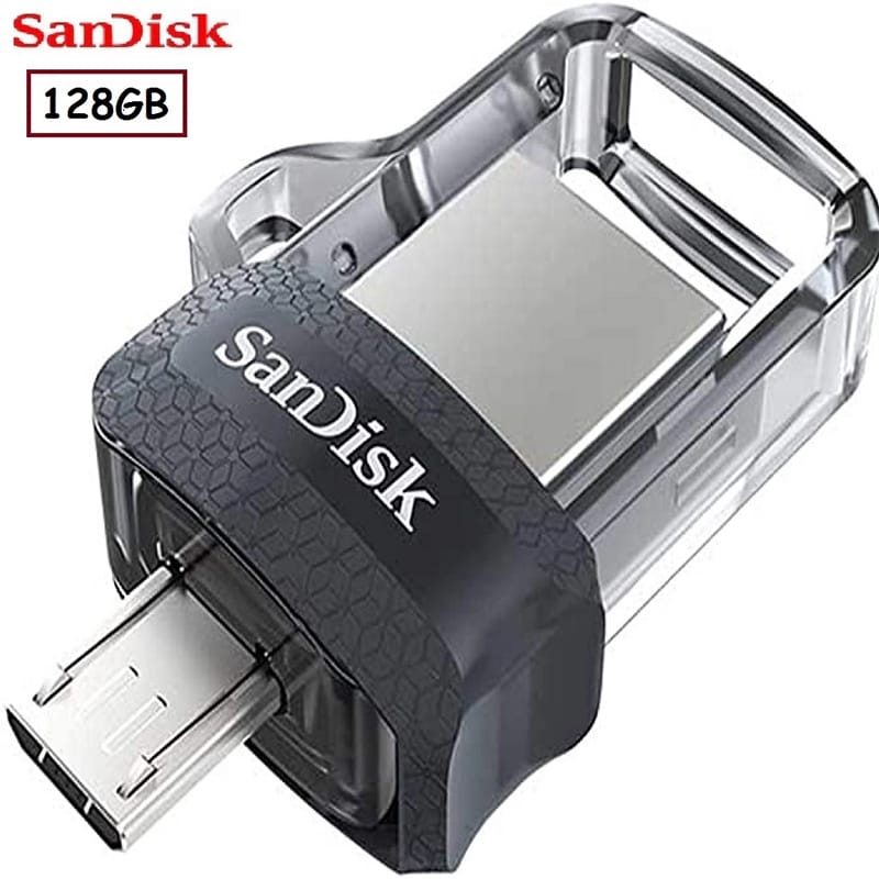Picture of SanDisk 128GB Ultra Dual Drive USB+Micro USB 3.0 OTG - Black