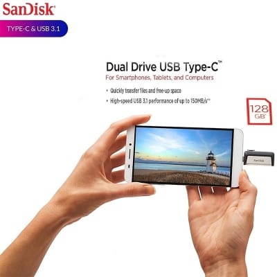 Picture of SanDisk 128GB Ultra Dual Drive USB Type-C 3.1 OTG SDDDC2