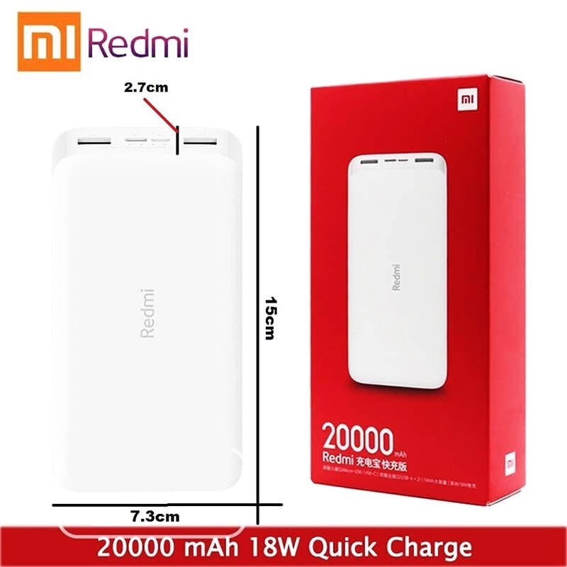Picture of Redmi 20000mAh 18W Fast Charging Power Bank PB200LZM - Black
