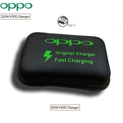 Picture of OPPO VOOC 20W Fast Charger with Type-C Cable AK779 - White