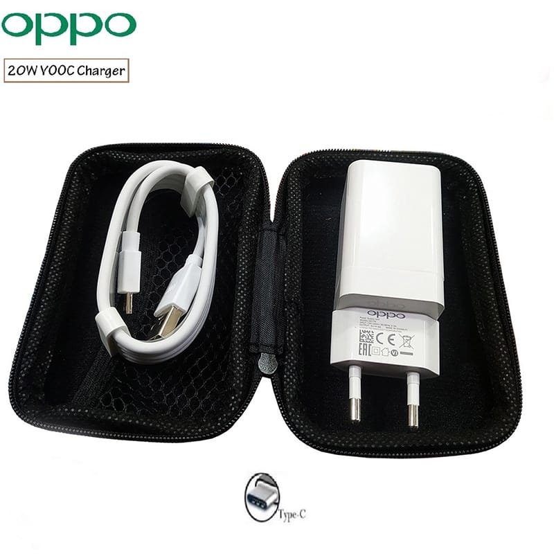 Picture of OPPO VOOC 20W Fast Charger with Type-C Cable AK779 - White