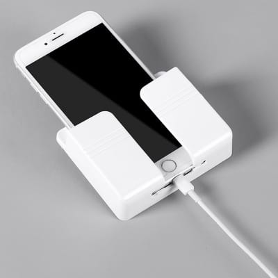 Picture of TechLimb Wall Mounted Remote & Mobile Charging Holder - Black