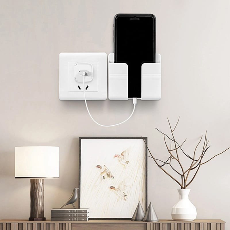 Picture of TechLimb Wall Mounted Remote & Mobile Charging Holder - Black