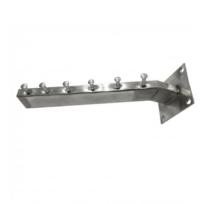 Picture of 1.pcs Wall Mount Hanger Rack 6 hook Garment Display hook suction 6 hooks 8 inches for wall clip rack set cloth towel stand hangers Hooks Hangers Hanging Clothes - Hanger