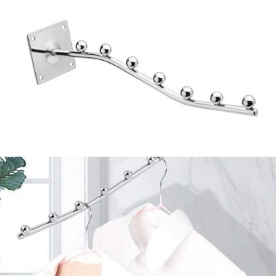 Picture of 1 Piece Wall Mount Hanger - 7 Hook Suction Cup Cloth Stand Hanger Wall Clip Rack Set - Experience Concentrated Cleaning Innovations