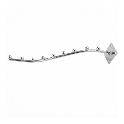 Picture of 1pcs Wall Mount Corrugated Waterfall Towel Hook Suction Cup Hook For Wall Clip Hanger Hook Set 9 Beads Display Stand Hooks - Hanger - cloth hanger