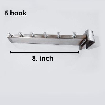Picture of 1.Piece Mounted Hangers (6- hook) of Hanging Clothes Hanger silver cloth single hooks stand hook