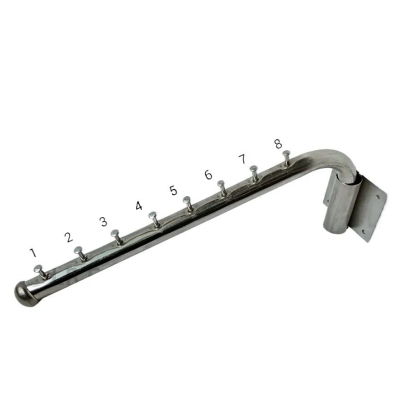 Picture of Wall Mounted clothes hanger Size: 13 "Stainless Steel Coat Hooks With Swing Arm Bracket, Clothes Storage Organizer And Closet For Laundry, Bedrooms, Bathrooms - Hanger
