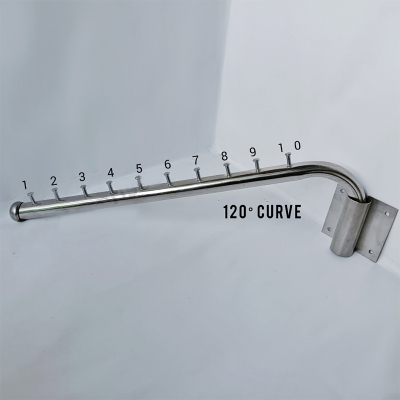 Picture of Wall Mounted Coat Rack, Size: 15 "Stainless Steel Coat Hooks With Swing Arm Bracket, Clothes Storage Organizer And Closet For Laundry, Bedrooms, Bathrooms - Hanger