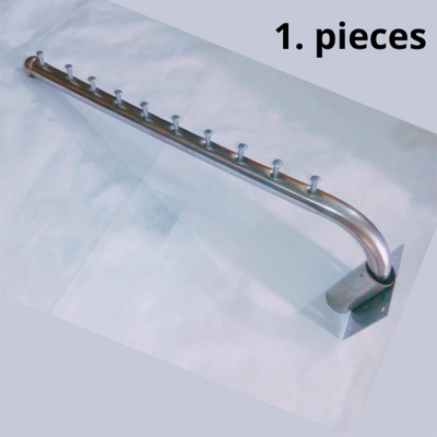 Picture of Wall Mounted Coat Rack, Size: 15 "Stainless Steel Coat Hooks With Swing Arm Bracket, Clothes Storage Organizer And Closet For Laundry, Bedrooms, Bathrooms - Hanger