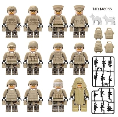 Picture of 12 PC's Minifigures Building Block Sets Soldier Arms Assembly Figures Toys
