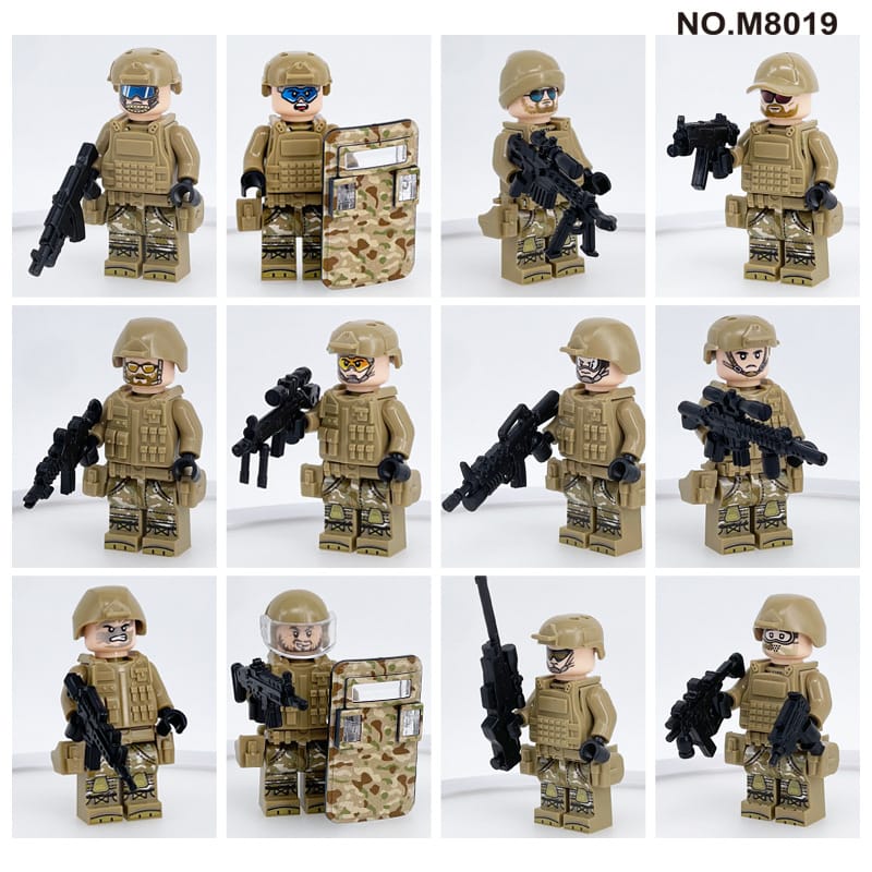 Picture of 12 PC's Minifigures Building Block Sets Soldier Arms Assembly Figures Toys