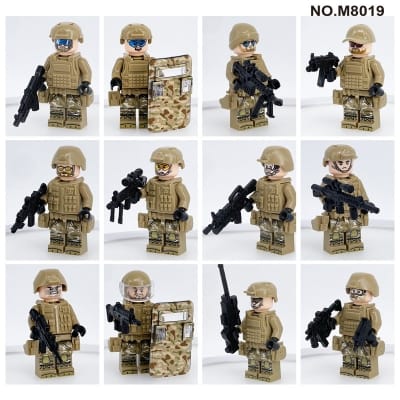 Picture of 12 PC's Minifigures Building Block Sets Soldier Arms Assembly Figures Toys