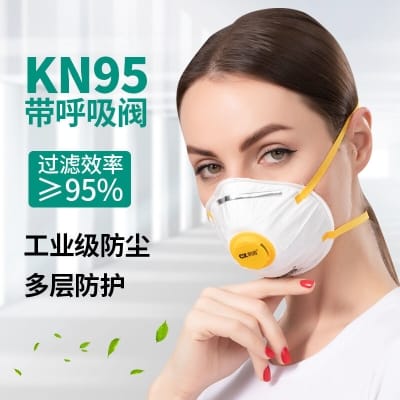 Picture of Cup Mask kn95 Activated Carbon with Valve Dust-proof Half Face Industrial Dust Polishing Paint Metal Particles Head Wear