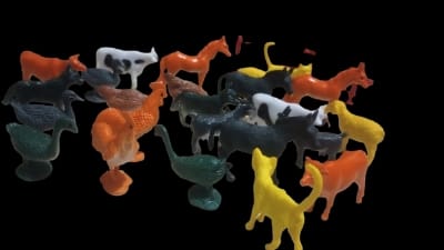 Picture of 24 PCs Mini Farm Animal Figures Set Education Toys Kids-Multicolor