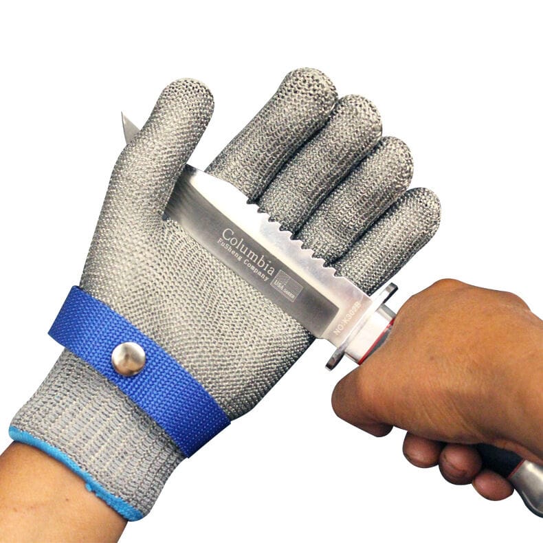 Picture of 1 hands Anti Cut Resistant Work Gloves Food Grade Safety Kitchen Anti-Cutting Level 9 Safety Industrial Labor Protection Gloves-Silver