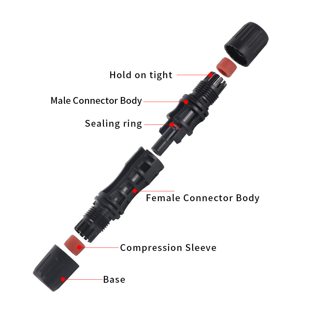 Picture of 2 Pairs 1500V 30A MC4 Connector Photovoltaic Cable Connection Module Solar Panel Connector Waterproof Plug for PV System