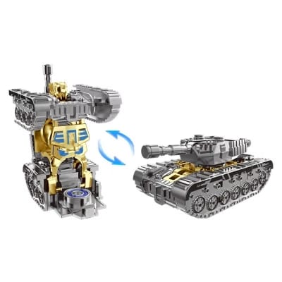 Picture of Fingertip Gyro Spinner Toy DIY Transformation Tank Robot Stress Relief Fidget Spinner Hand Toy
