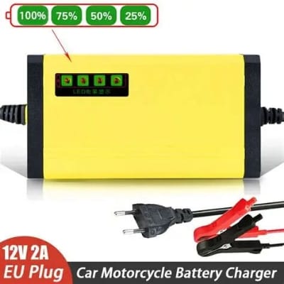 Picture of Battery Charger 12V 2A Car Motorcycle Battery Charger Multiple Protection Intelligent Current Voltage