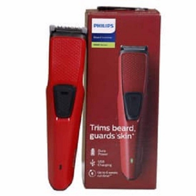 Picture of Philips BT1235/15 Beard Trimmer Series 1000 for Men Red