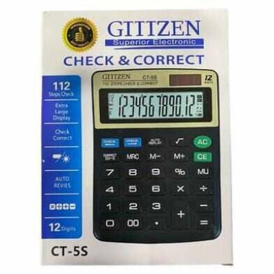 Picture of calculator CT-5S best quality professional Official Calculator Black