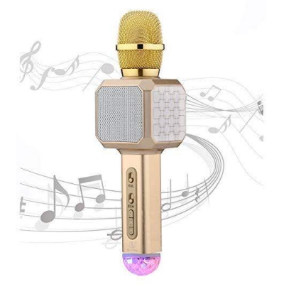 Picture of Handheld Karaoke Microphone SU·YOSD Wirelss microphone 2200mAh  Bluetooth Gold