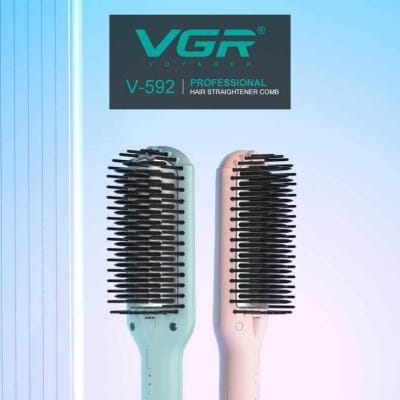 Picture of VGR V-592 Hair Styling Powerful Hair Straightener Hot Comb Brush Multicolor