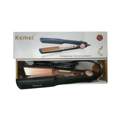 Picture of Kemei Km-472 Professional Hair Crimper Wide Plate Instant Heating Black