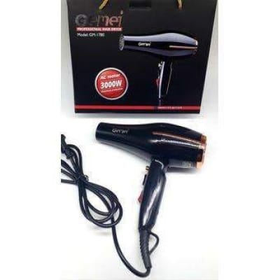 Picture of Gemei GM-1780, Professional Hair Dryer 3000 Watt With Hot And Cold Air Black