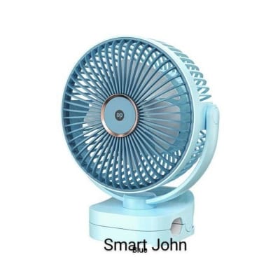 Picture of 2024 DP Outdoor Camping Fan Portable Fan Clip USB Rechargeable 18650 Lithium Table Desk Fan With Led Light Multicolor