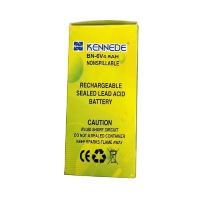 Picture of KENNEDE BN-6V 4.5 AH Rechargeable Battery Multicolor