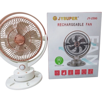 Picture of JYSUPER JY-2390 Rechargeable Desk Fan Multicolor