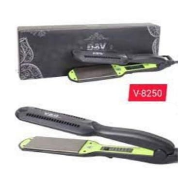 Picture of V&G 8250 Flat Hair Straightener Flat Iron With Temperature Black