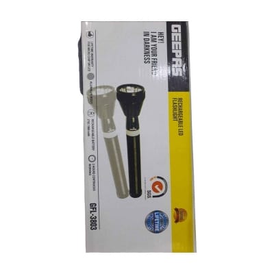 Picture of Geepas GFL-3803 Rechargeable Torch Light Multicolor