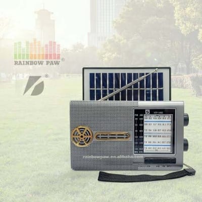 Picture of KBroad KTF-1480 is a highly versatile, retro-style portable solar radio and Bluetooth speaker Multicolor