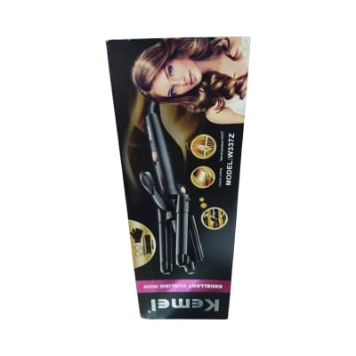 Picture of Kemei KM-W337Z Cake Curlers Three Major Water Ripple Tube Hair Curler Electric Coil Rod To Beautify Hair Does Not Hurt To Send Black