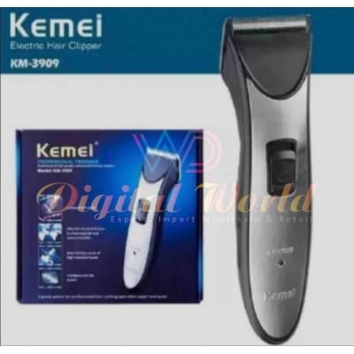 Picture of Kemei KM-3909 Professional Electric Hair Trimmer Clipper Steel Blade Black