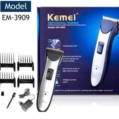 Picture of Kemei KM-3909 Professional Electric Hair Clipper Steel Blade Silver