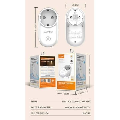 Picture of Ldnio Wi-Fi Smart Power Socket SEW1058 Multicolor