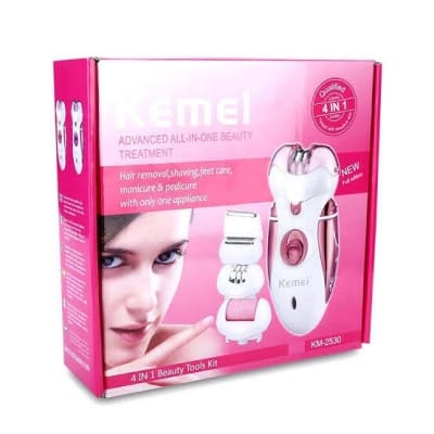 Picture of Kemei KM-2530 Rechargeable Epilator & Shaver 4 in 1 Beauty For Women Multicolor