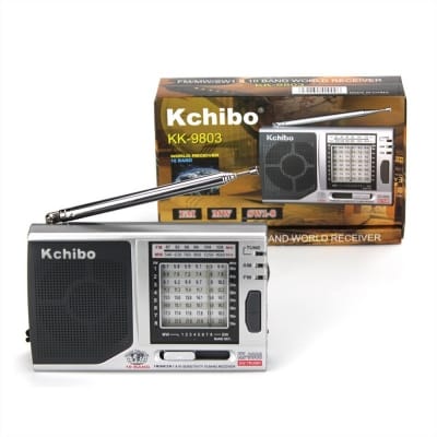 Picture of kchibo  KK-9803 Professional Factory FM/AM/SW Portable Radio Multiband With Extreme High Reception - Silver