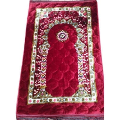 Picture of Fancy Janamaz Praying Rug Portable Prayer Rug Carpet Foam Thick Prayer Mat Foldable Prayer Mat 